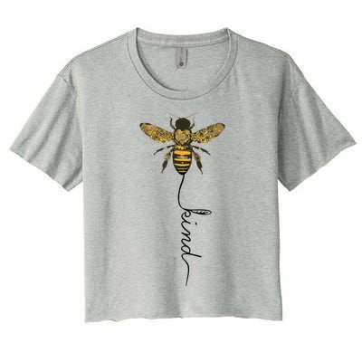 Cool Bee Kind Be Kind Shirts Gift For Women Men Women's Crop Top Tee