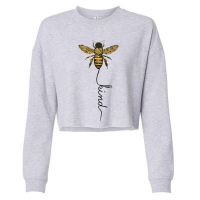 Cool Bee Kind Be Kind Shirts Gift For Women Men Cropped Pullover Crew