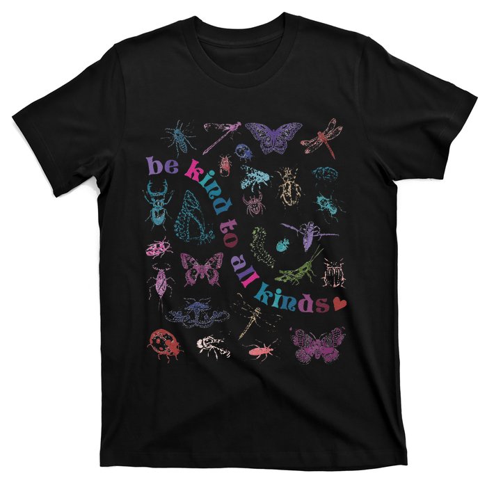 Cute Be Kind To All Kinds Retro Vintage 90s Butterly Gift T-Shirt