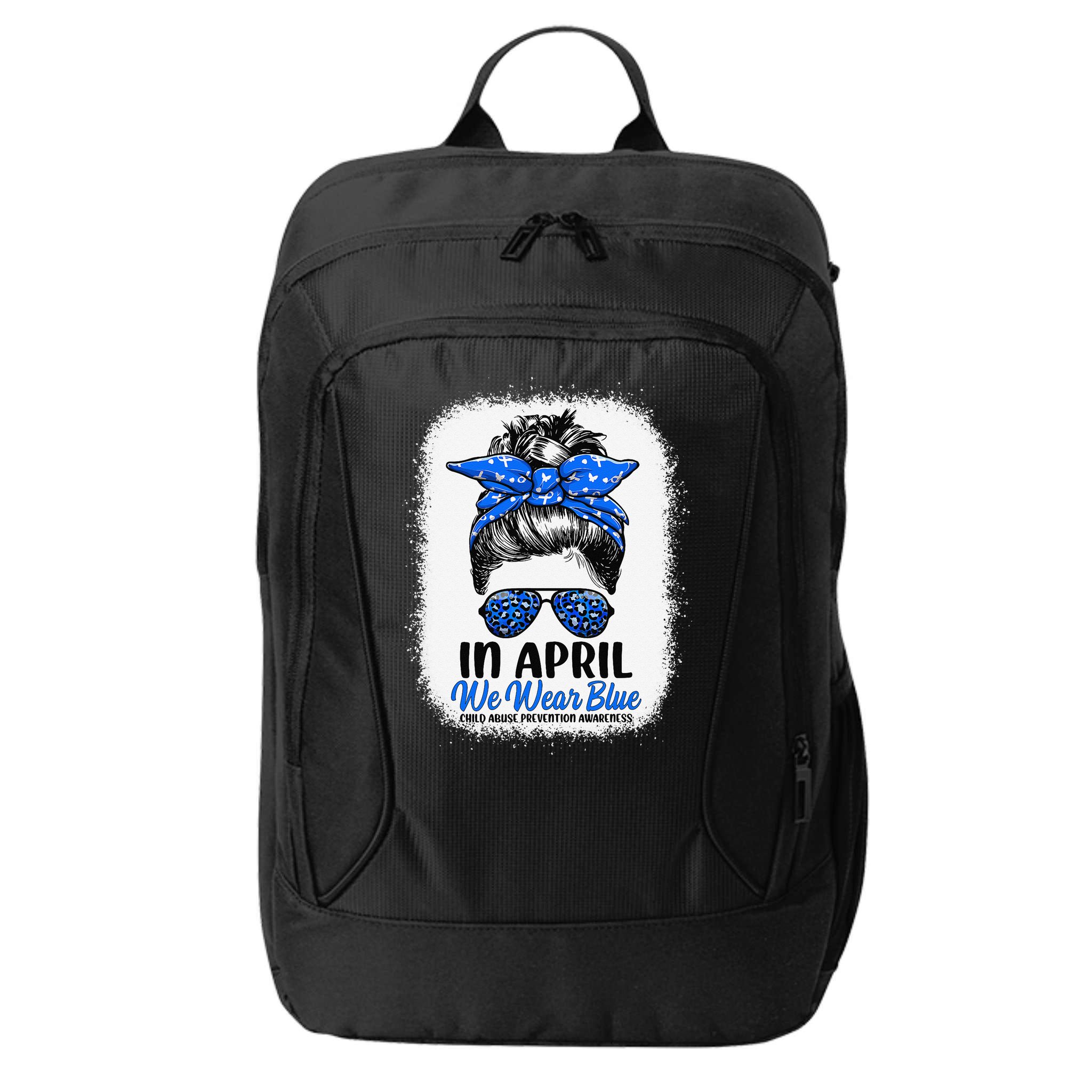 Cute Be Kind Blue Sunflower Child Abuse Prevention Awareness City Backpack
