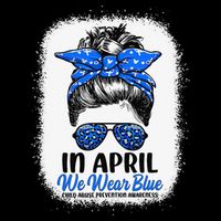 Cute Be Kind Blue Sunflower Child Abuse Prevention Awareness Baby Bodysuit