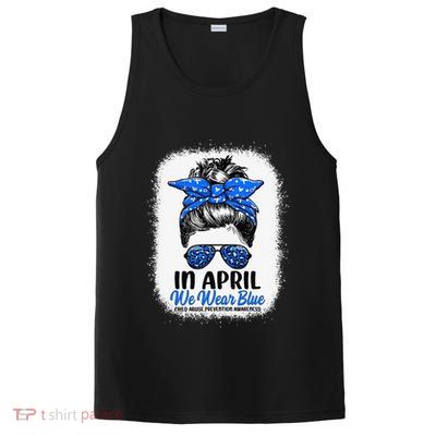 Cute Be Kind Blue Sunflower Child Abuse Prevention Awareness PosiCharge Competitor Tank