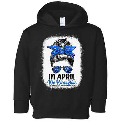 Cute Be Kind Blue Sunflower Child Abuse Prevention Awareness Toddler Hoodie