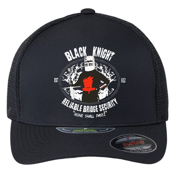 Cool Black Knight Bridge Security Flexfit Unipanel Trucker Cap