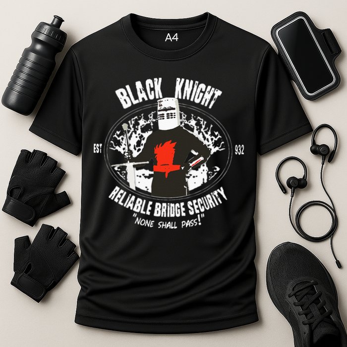 Cool Black Knight Bridge Security Cooling Performance Crew T-Shirt
