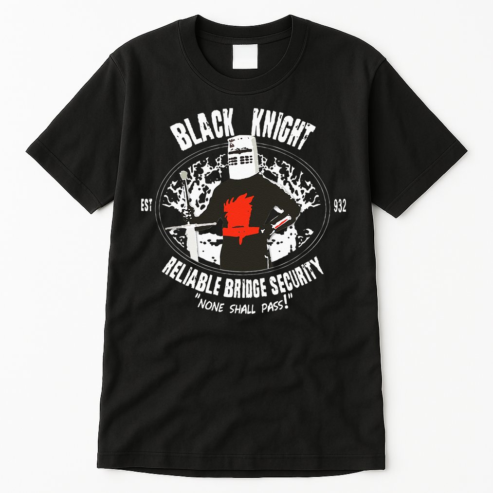 Cool Black Knight Bridge Security Tall T-Shirt