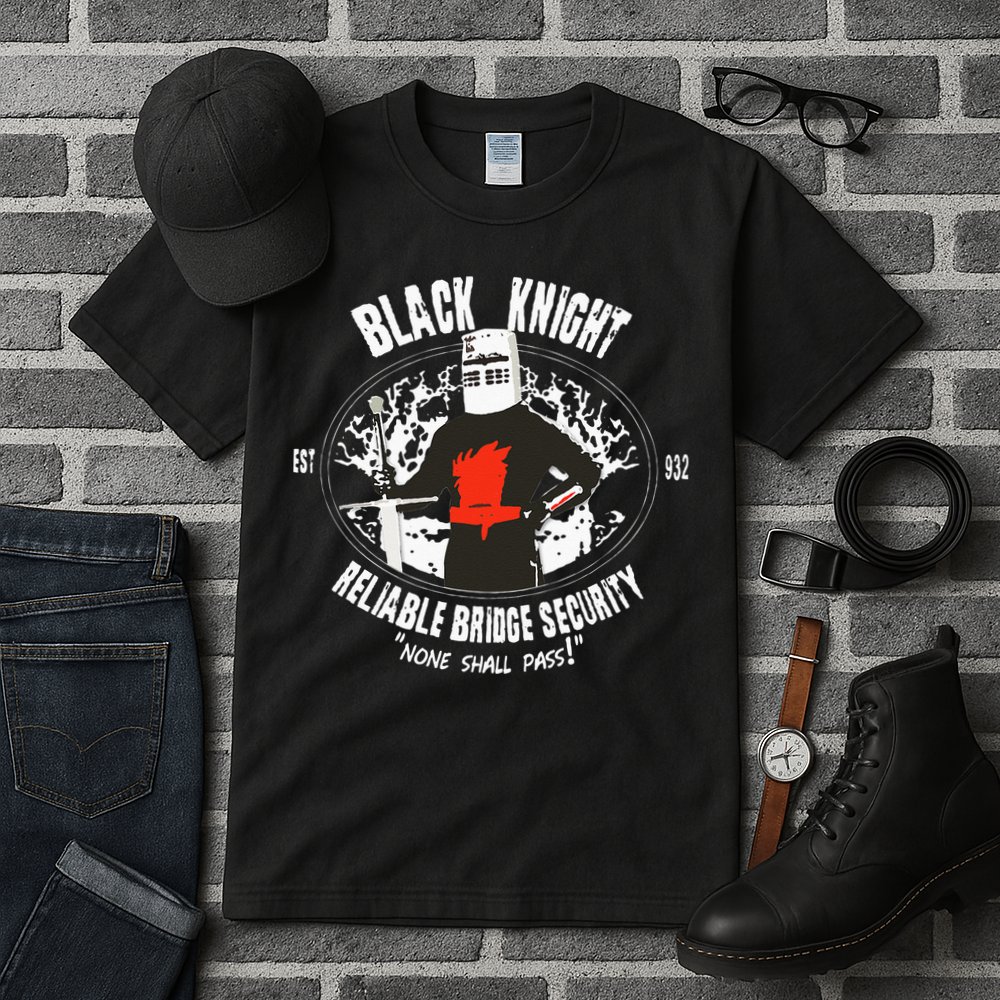 Cool Black Knight Bridge Security Tall T-Shirt