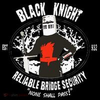 Cool Black Knight Bridge Security Youth Performance Sprint T-Shirt