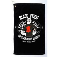 Cool Black Knight Bridge Security Golf Towel