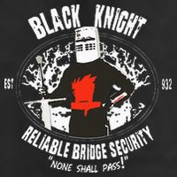 Cool Black Knight Bridge Security Golf Towel