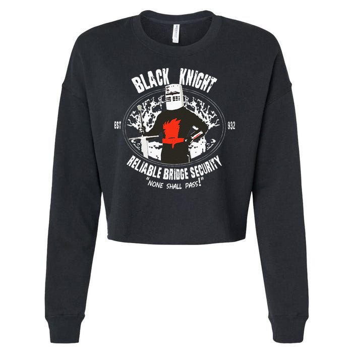 Cool Black Knight Bridge Security Cropped Pullover Crew