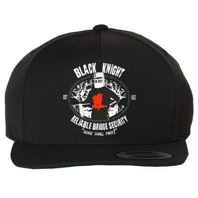Cool Black Knight Bridge Security Wool Snapback Cap