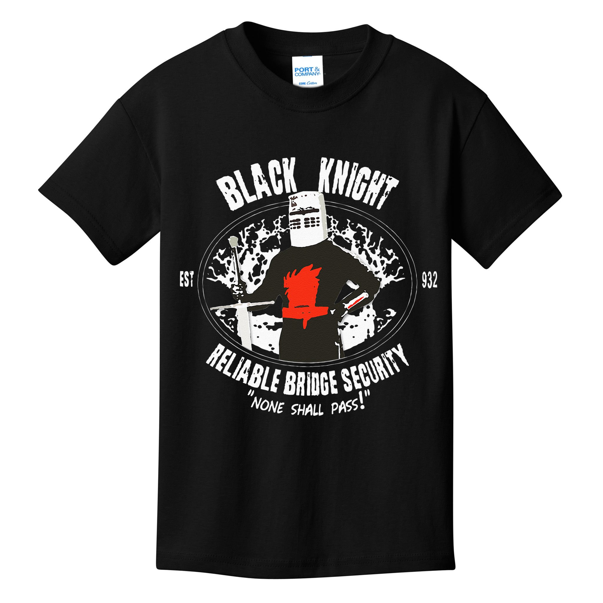 Cool Black Knight Bridge Security Kids T-Shirt