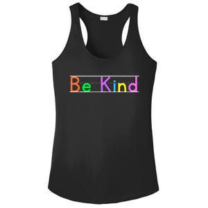 Colorful Be Kind Primary Style Boy Girl Teachers Ladies PosiCharge Competitor Racerback Tank