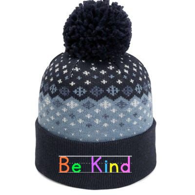 Colorful Be Kind Primary Style Boy Girl Teachers The Baniff Cuffed Pom Beanie