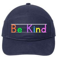 Colorful Be Kind Primary Style Boy Girl Teachers 7-Panel Snapback Hat