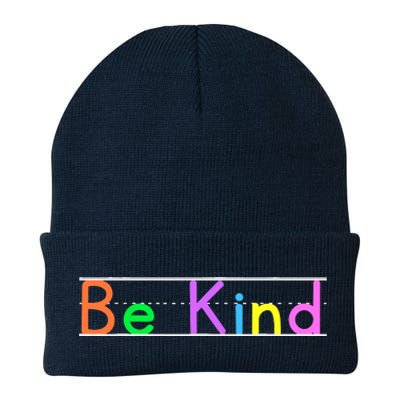 Colorful Be Kind Primary Style Boy Girl Teachers Knit Cap Winter Beanie