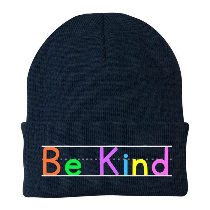 Colorful Be Kind Primary Style Boy Girl Teachers Knit Cap Winter Beanie