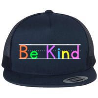 Colorful Be Kind Primary Style Boy Girl Teachers Flat Bill Trucker Hat