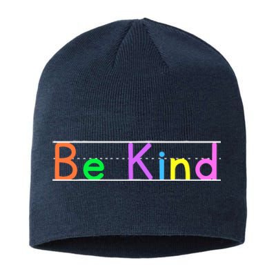 Colorful Be Kind Primary Style Boy Girl Teachers Sustainable Beanie