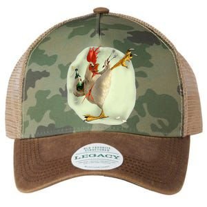 Chicken Beer Karate Kick Cool Chicken Legacy Tie Dye Trucker Hat