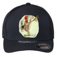 Chicken Beer Karate Kick Cool Chicken Flexfit Unipanel Trucker Cap