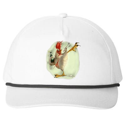 Chicken Beer Karate Kick Cool Chicken Snapback Five-Panel Rope Hat