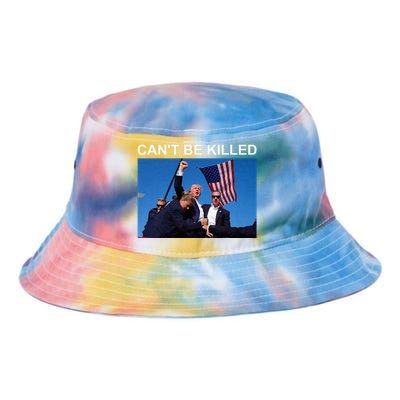 Cant Be Killed Trump Cant Be Killed Tie Dye Newport Bucket Hat