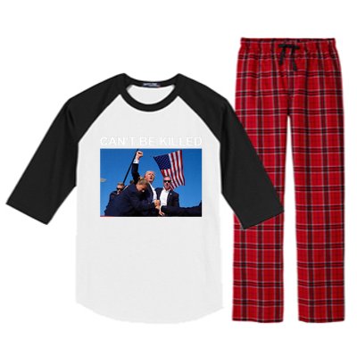 Cant Be Killed Trump Cant Be Killed Raglan Sleeve Pajama Set