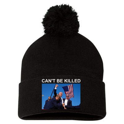 Cant Be Killed Trump Cant Be Killed Pom Pom 12in Knit Beanie