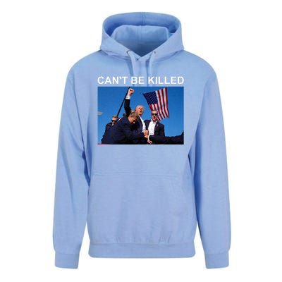 Cant Be Killed Trump Cant Be Killed Unisex Surf Hoodie