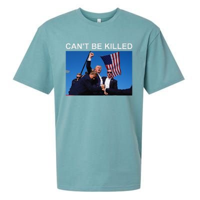 CanT Be Killed Trump  CanT Be Killed Sueded Cloud Jersey T-Shirt