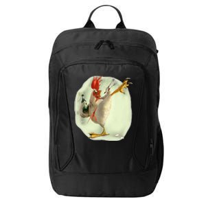 Chicken Beer Karate Kick Cool Chicken Funny Chicken Farmer City Backpack