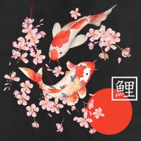 Cherry Blossom Koi Carp Fish Japanese Sakura Graphic Art Adult Drive Performance Visor