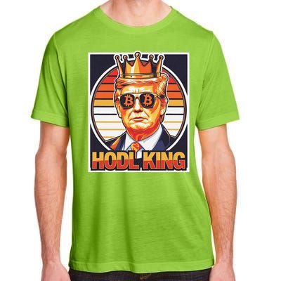 Cute Bitcoin King Trump Crypto Shades Future Of Money Adult ChromaSoft Performance T-Shirt