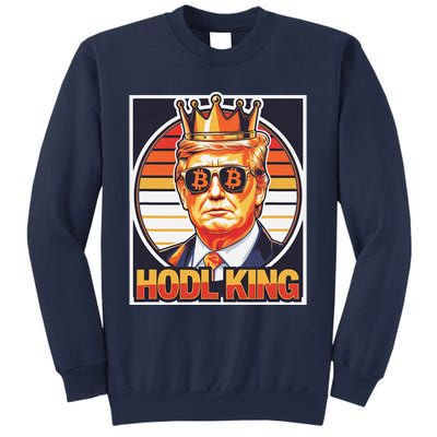 Cute Bitcoin King Trump Crypto Shades Future Of Money Sweatshirt