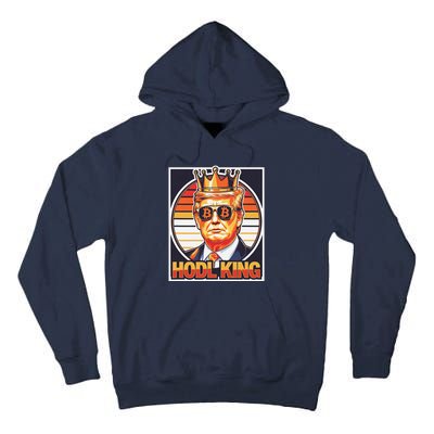 Cute Bitcoin King Trump Crypto Shades Future Of Money Tall Hoodie