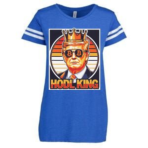 Cute Bitcoin King Trump Crypto Shades Future Of Money Enza Ladies Jersey Football T-Shirt