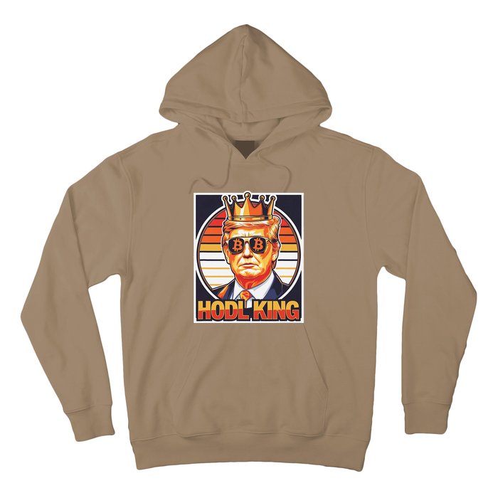 Cute Bitcoin King Trump Crypto Shades Future Of Money Hoodie