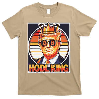 Cute Bitcoin King Trump Crypto Shades Future Of Money T-Shirt