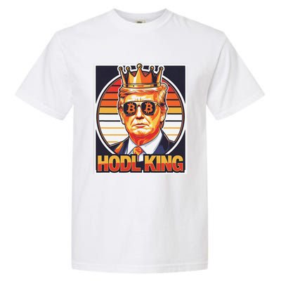 Cute Bitcoin King Trump Crypto Shades Future Of Money Garment-Dyed Heavyweight T-Shirt