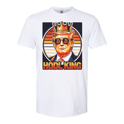 Cute Bitcoin King Trump Crypto Shades Future Of Money Softstyle CVC T-Shirt