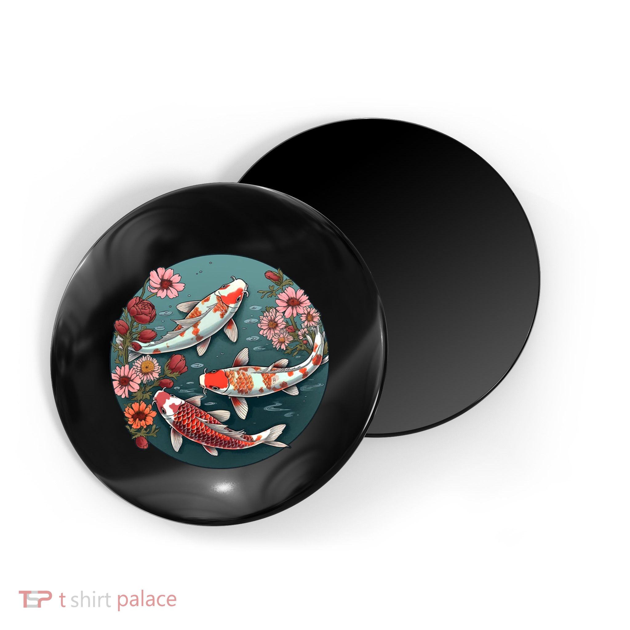 Cherry Blossom Koi Fish Japanese Magnet