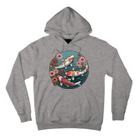 Cherry Blossom Koi Fish Japanese Hoodie