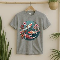 Cherry Blossom Koi Fish Japanese T-Shirt