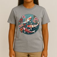 Cherry Blossom Koi Fish Japanese T-Shirt