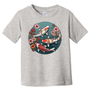 Cherry Blossom Koi Fish Japanese Toddler T-Shirt