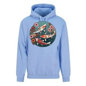 Cherry Blossom Koi Fish Japanese Unisex Surf Hoodie