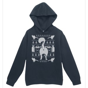 Cat Butt Kitty Ugly Christmas Funny Cute Gift Urban Pullover Hoodie