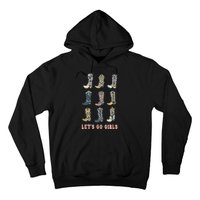 Cowgirl Boot Lets Go Howdy Western Cowgirl Hoodie